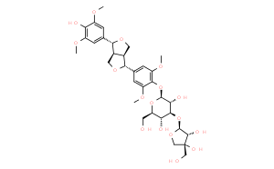 (-)-丁香樹(shù)脂酚-4-O-β-D-呋喃芹糖基-(1→2)-β-D-吡喃葡萄糖苷